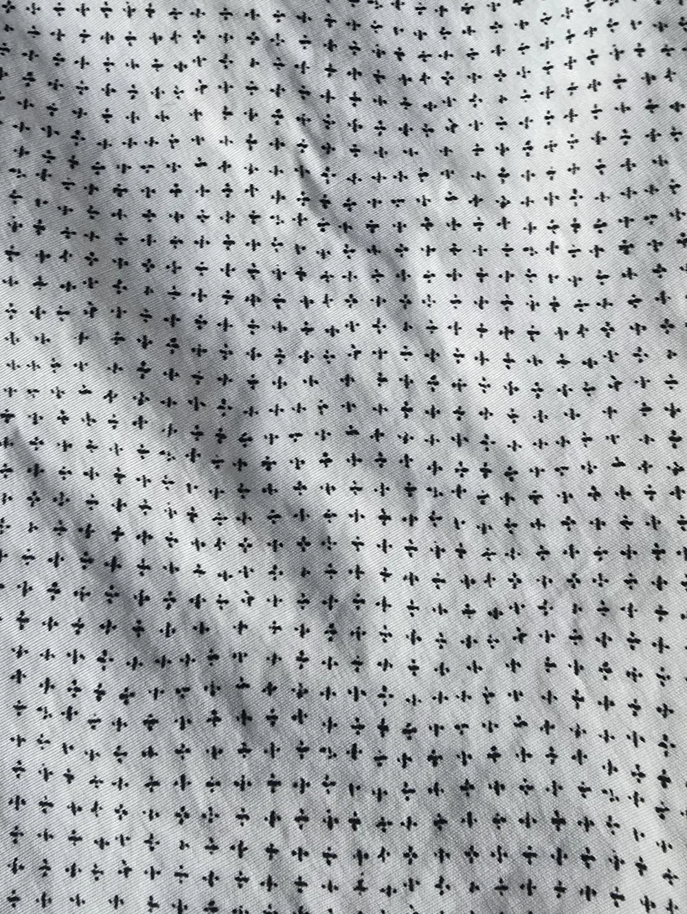 J.Crew Short-sleeve stretch Secret Wash cotton poplin shirt in mini cross print